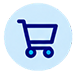 blue circle with content icon
